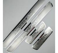 Car Door Sill Protector Strips for KIA PICANTO GT LINE 2015-2023, Sticker Trim Non Slip Anti Scratch Stainless Steel Material, 4 Pcs