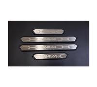 Car Door Sill Protector Strips for Toyota RAV4 2010-2024, Sticker Trim Non Slip Anti Scratch Stainless Steel Material, 4 Pcs