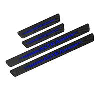 Car Door Sill Scuff Plate Cover for Opel OPC Astra J H G K, Carbon Fiber Kick Plates Welcome Pedal Protector Decorative Sticker Auto Threshold Non-Slip Entry Guard Trim, 4Pcs