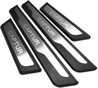 Car Door Sill Scuff Plate for RenAult Captur 2015 2019 Stainless Steel Kick Plates Car Threshold Scuff Plate Car Door Sill Protector Strips