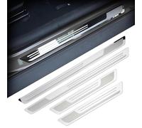 Car Door Sill Scuff Plates for Honda Jazz 2020-2026, Stainless Steel Entry Guard Kick Plates, Scratch Door Step Sill Protector Trim, Interior Accessories Silver