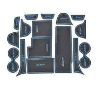 Car Door Slot Anti-slip Mat Water Cup Storage Box Accessories 16Pcs For Mazda CX-7 CX 7(Blu)