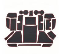 Car Door Slot Mats for Harvard First Love, Non-Slip Rubber Mats Car Interior Fit Mat Car Mat Bundle Door Seam Accessoires,Red