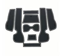 Car Door Slot Mats for Santana 2013-2017, Non-Slip Rubber Mats Car Interior Fit Mat Car Mat Bundle Door Seam Accessoires,White