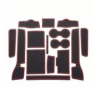 Car Door Slot Mats for Tank 300, Non-Slip Rubber Mats Car Interior Fit Mat Car Mat Bundle Door Seam Accessoires,Red