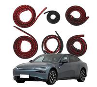 Car Door Soundproof Seal Kit for Xpeng P7 2022-2025, Rubber Weather Draft Seal Strip Wind Noise Reduction Kit for Car Window and Door, Trunk Edge, Engine Cover