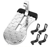 Car Door Step for Roof Access,Multifunction Car Door Pedal with Safety Hammer,Foldable Portable latch Hook for Most Vehicles, SUV, Truck,Max Load 250kg,Rooftop Assistance Accessories (Silver)