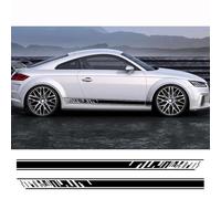 Car Door Sticker Side Skirt Vinyl Film Decals Trims Decor Auto Accessories, For Audi TT 8N MK1 MK2 8J Coupe MK3 8S Roadster TFSI
