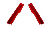 Car Door Storage Box for MINI Cooper R55 R56 R57 R58 R59, Original Vehicle Data Modeling Flocked ABS Organizer Tray (2 PCS), Expand Interior Storage Without Blocking Door Function (Flocking Red)