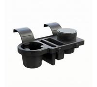 Car Door Storage Rack Multi Compartment Vehicle Organizer Large Cup Holder Central Narrow Slot Round Covered Compartment Charging Cable Opening Suitable For