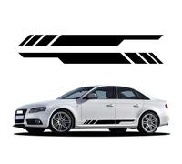 Car Door Stripes Sticker Both Side Body Vinyl Decals Accessories, for Audi A4 B8 B9 B7 8W 8K 8E Avant Quattro Allroad TFSI B6 B5