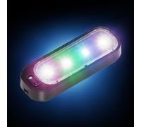 Car Door Welcome Light - Door Open Warning Lamp, Wireless Sensor LED, Wiring Free Installation | Motion Activated Safety Warning Lamp For Most Vehicles Automatic On Off Function Uses