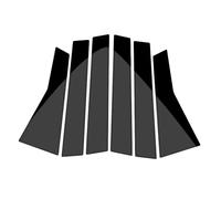 Car Door Window Pillar Trim for Hon da Civic 2016-2018, Self-Adhesive Car B-Pillar Post Trim - Gloss Black Auto Door Window Post Cover Decoration Molding