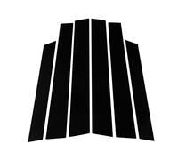 Car Door Window Pillar Trim for Hon da CR-V 2007-2011, Self-adhesive Car B-Pillar Post Trim - Gloss Black Auto Door Window Post Cover Decoration Molding