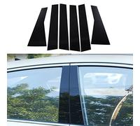 Car Door Window Pillar Trim for Suzuki Vitara 2016-2018, Self-Adhesive Car B-Pillar Post Trim - Gloss Black Auto Door Window Post Cover Decoration Molding