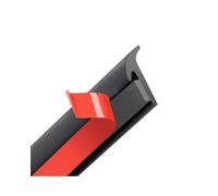 Car door window seal Trim Universal Self Adhesive Auto Rubber Weather Draft Seal Strip Car Windshield Edge Sealing Strip Soundproof T-Type Edge Sticker(5*M)