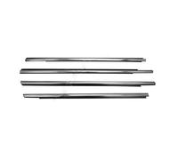 Car Door Window Trim Seal for Citroen for Elysee 2014 2015 2016 4 Pcs Car Window Glass Rubber Protect Strip 9805767980(Chrome)