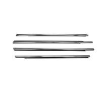Car Draught Excluder Rubber Seal 4 Pieces Chrome Outside Windows Rubber for VW for Golf 7 2013-2019 Standard 5 Door Weatherstrip Seal 5GG839475 CAVINBDZ