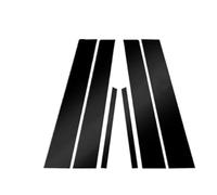 Car Draught Excluder Rubber Seal Door Window Center B C Pillar Post Middle Column Cover Trim Sticker For Nissan For Versa Sedan C11 2007-2012 CAVINBDZ(Black)