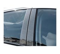 Car Draught Excluder Rubber Seal Middle Column Sticker For Jeep For Compass MK49 2007~2017 Glossy Black Car Door Center B C Pillar Post Cover Mirror Effect Trim CAVINBDZ(Carbon Fiber Look)