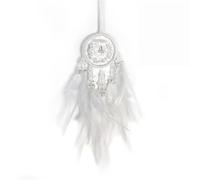 Car Dream Catcher for Rearview Mirror Accessories, Small White Dream Catchers for Car Hanging Ornament for Room Decoration Pendant