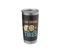 Car Drift Burnout Vintage Style Stainless Steel Insulated Tumbler