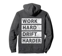 Car Drifting Tokyo JDM Drift Funny Japanese Car Drifting Pullover Hoodie, Adult Unisex, Dark Heather Grey, Small