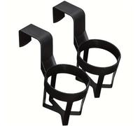 Car Drink Holder Universal Car Cup Holder Hook, Black Anti-Spill Window Frame Drink Mount For Auto Truck Bedside(2pcs)