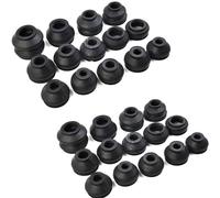 Car Drive Shaft Joint Kits 28pcs Car Suspension Steering Ball Joint Rubber Dust Boot Cover Universal Turn To Rod Arm Head Protection Steering Rack Bellows