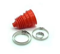 Car Drive Shaft Joint Kits Universal Rubber CV Boot Constant Velocity Dust Cover Anti-aging Wear Resistance Joint Drive Shaft Elasticity Kits Steering Rack Bellows(Red)