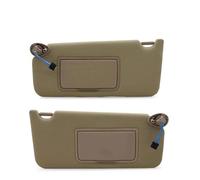 Car Driver Passager Side Sun Visor Shade With Light For Accord 2008-2012 83280-TA5-A51ZA 83280TA5A51ZA(Beige,One pair)