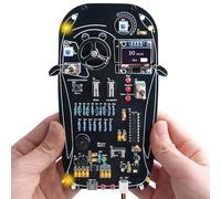 Car Driving Simulation Soldering Practice Kit, MIOYOOW DIY Automotive Control System with Gear Shifting, Lights & LCD Display, STEM Car Driver Simulator Electronic Solder Project for School Learning