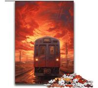 Car Driving Under Sunset Jigsaw Puzzles for Adults 2000 Pieces, Challenging Difficult Deal As Gifts for The Whole Family (70x100cm)