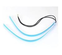 Car DRL 2pcs 12V LED DRL Car Daytime Running Light Flexible Waterproof Strip Auto Headlights White Turn Signal Yellow Brake Flow Lights Car Headlamp(Red To Yellow,60cm)