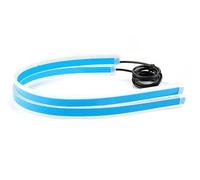 Car DRL 2Pcs 12V Led Guide Strip Headlight For Car Daytime Running Lights Turn Signal Bulb DRL Sequential Switchback 30cm/45cm/60cm Car Headlamp(2Pcs White Yellow,45cm)