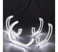 Car DRL For BMW For X6 E71 X6M 2008 2009 2010 2011 2012 2013 2014 For DTM For M4 Style Led Angel Eyes Kit Rings For Ultra Bright DRL Car Headlamp(Type A)