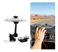 Car Drum Cymbal Air Vent Clip, Mini Metal Crash Cymbal for Car Dashboard, Funny Musical Instrument Gadget for Drummer & Music Lovers, Finger Cymbal Fits Most Vehicle Air Vent, Easy to Clip-on (Silver)