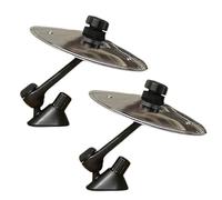 Car Drum Cymbals Air Vent 1-2PCS Car Crash Cymbal Air Vent Drum Easy Clip-On Mini for Music Lovers Suitable for All Types of Vehicles(2pcs silver)