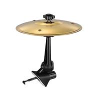 Car Drum Cymbals Air Vent 1PC Car Crash Cymbal Air Vent Mini Drum Hand-Shooting Cymbals Musical Instrument for Interior(Golden)