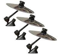 Car Drum Cymbals Air Vent 3-1PC Car Crash Cymbal Air Vent Mini Drum Hand-shooting Cymbals Musical Instrument(Silver 3pcs)