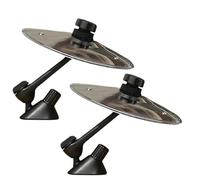 Car Drum Cymbals Air Vent 3-1PC Car Crash Cymbal Air Vent Mini Drum Hand-shooting Cymbals Musical Instrument(Silver 2pcs)