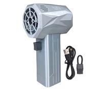 Car Drying Air Blower, Mini Turbo Dryer, 22W Fast Charging, Powerful Turbofan, 240km / h Wind Speed - Lightweight Carbon Fiber, High Speed Brushless Motor, Multi - Purpose Use (Silver)