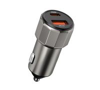 Car Du Al-Port Charger, Ultra Fast Charging, 2.5 X 6.1 Cm, Type C USB Charger, Portable Charging Hub, Efficient Power Delivery, For Phone, Tablet, Truck, Vehicle, Home, Car, Men, Women