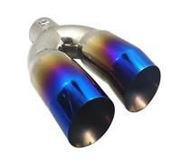 Car dual exhaust tail pipe 62mm 2.44inch Universal Car Exhaust Muffler Tip Round Stainless Steel Tail Rear Chrome Pipe(MULTI)