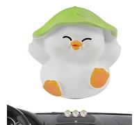 Car Ducks for Dashboard | Cartoon Frog Duck Figurine Resin Statue - Miniature Animal Sculpture, Car Duck Decor, Dashboard Center Console Ornament for Home Office Car Interior