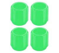 Car Dust Caps - Rubber 4PCS | Luminous Tyre Caps | Fluorescent Wheel Valve Covers Dustproof Waterproof Car Motorcycle Bike Tyre Valve Cap Universal Fit Tire Stem Protective Cap