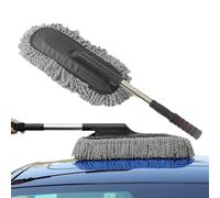 Car Duster, Telescopic Duster, Multi-Purpose Microfibre Car Wash Brush, Vehicle Interior Exterior Cleaning Kit with Extendable Handle for Car, Bicycle, Motorhome, Boat, House
