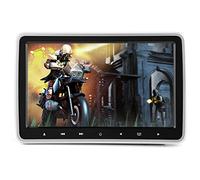 Car DVD Player (Black + Silver) 0.1" HD TFT Portable Headrest Clip-On Digital ow with Dual USB, FM Transmitter, and Built-in Speaker for Back Entertainment - for Kids &