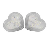 Car Dynamic Turn Signals 2PCS Red Heart Shaped Side Marker 12V Accessory For Cars Trucks Trailers Turn Signal Light(White)