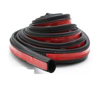 car Edge Protective Trim 4Meter Car Door Seal Strip Stickers Anti-Dust Soundproof Sealing Big D Z P Type Noise Insulation Accessories Goods(Small D)